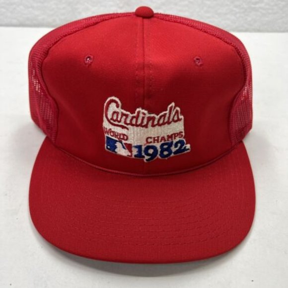Vintage 80s Sports Specialties St Louis Cardinals Trucker Snapback Hat Mesh Cap - Picture 1 of 7